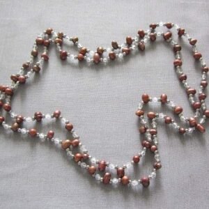 Nuggetparel collier bruin