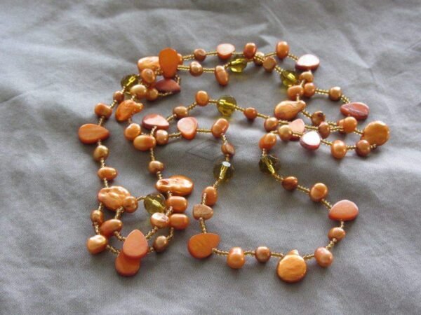 Coinparel collier oranje