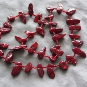 Barokparel armband rood